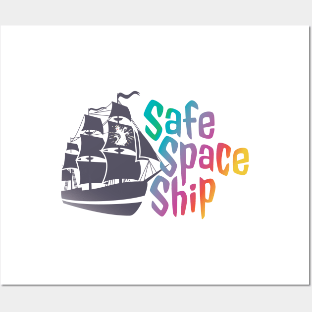 Safe Space Ship Wall Art by Yue